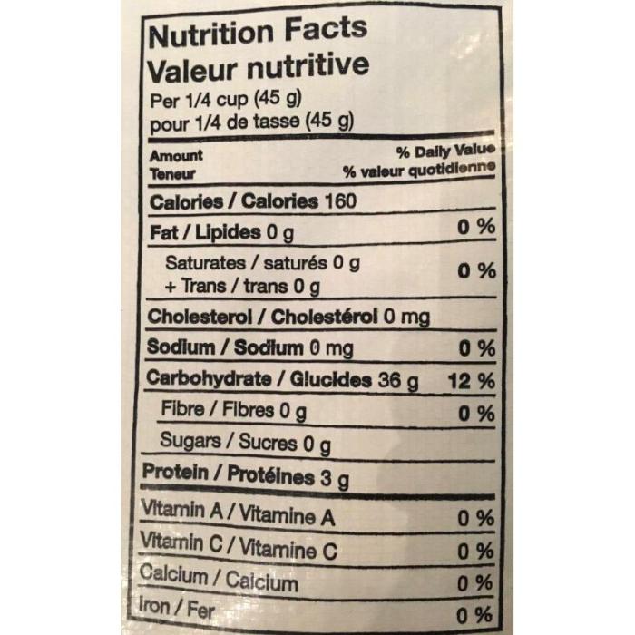 Jasmine rice nutrition facts cooked